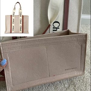 Bag organizer compatible for Chloe Large Woody Tote